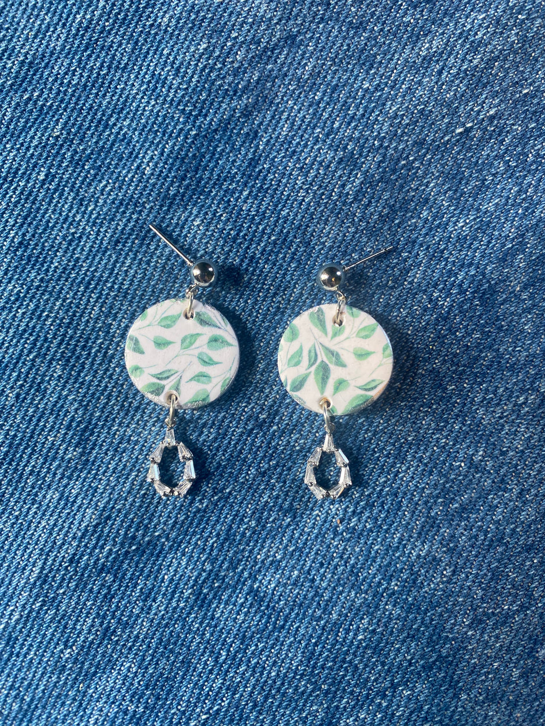 Silver Botanical Dangle