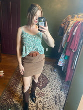 Load image into Gallery viewer, Lush Smocked Peplum Cami size Large
