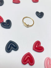 Load image into Gallery viewer, 16K Gold Filled Adjustable Open Heart Ring
