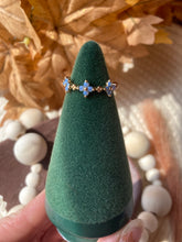 Load image into Gallery viewer, Gold Filled Blue Opal Flower Ring
