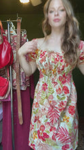 Load and play video in Gallery viewer, Chloe + Renee Smocked Floral Dress size Large
